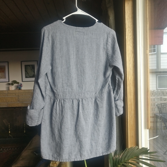 Flax Linen Top / bohemian / garden / natural - Picture 4 of 7